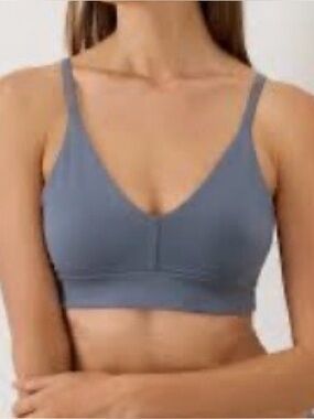 Pact Blue Barely There Bra Organic Cotton XL